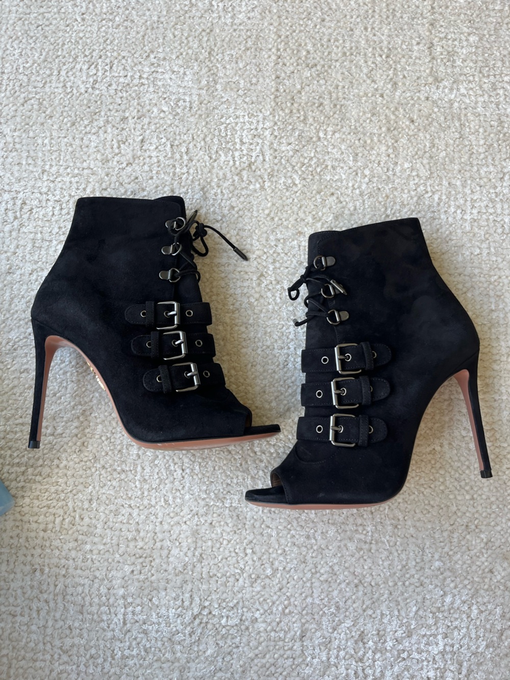 Aquazzura Vendome Bootie black suede